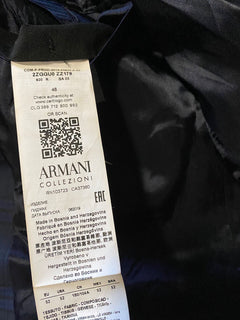 Neu mit Etikett: 1495 $ Armani Collezioni Herren Sportmantel Blazer Blau 42R US/52R Eu