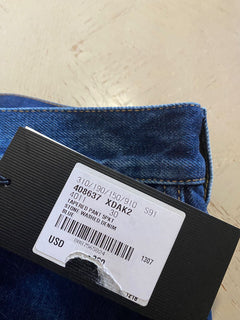 Neu mit Etikett: Gucci Herrenjeans, verwaschenes Denim, schmal zulaufende Hose, Blau, 30 US Italien