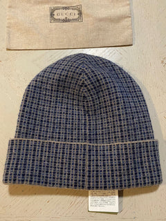 Neu mit Etikett: Gucci Beanie, Gucci-Monogramm-Mütze, braun/schwarz, Größe M, Italien