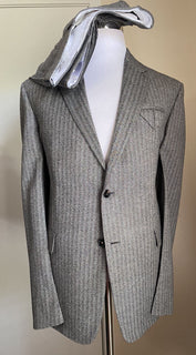 Neuer $3500 Bottega Veneta Herrenanzug aus weicher Wolle Grau 42R US/52R Eu Italien