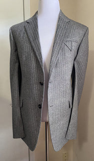 Neuer $3500 Bottega Veneta Herrenanzug aus weicher Wolle Grau 42R US/52R Eu Italien