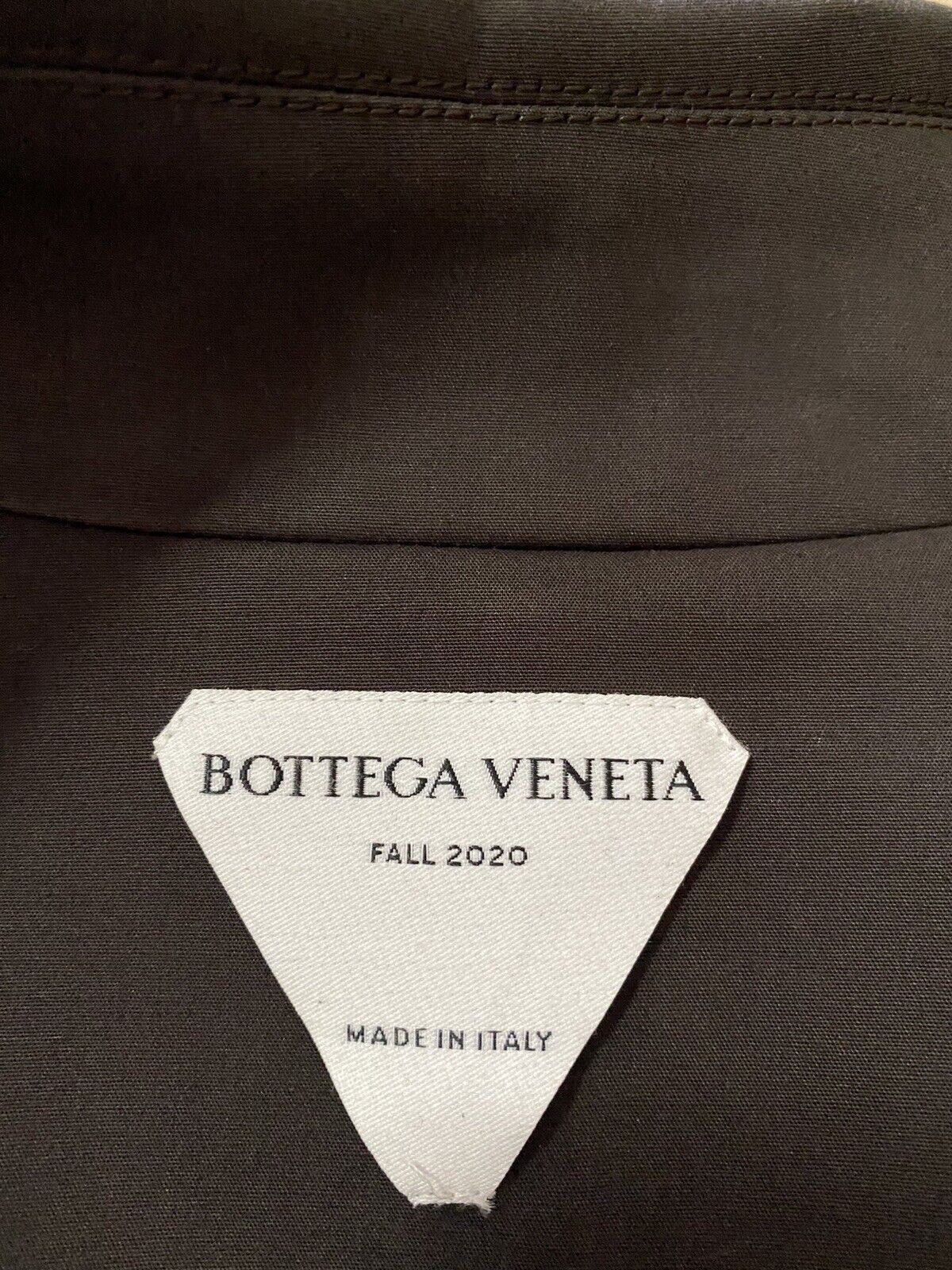 New $2650 Bottega Veneta Men Waterproof Cotton Trench Coat DK Brown 38 US/48 Eu
