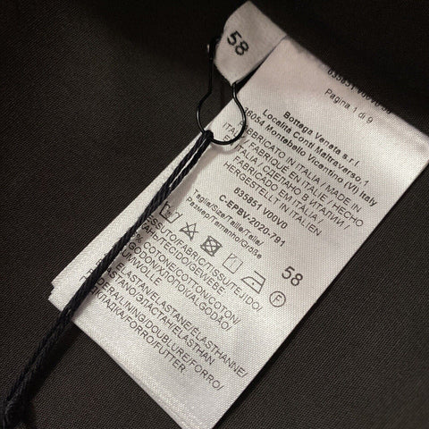 New $2650 Bottega Veneta Men Waterproof Cotton Trench Coat DK Brown 46 US/56 EU