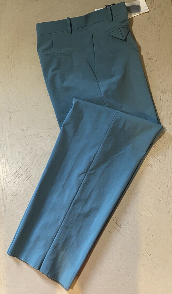 Neu mit Etikett: 890 $ Bottega Veneta Herren-Stretch-Nylonhose Tiffany Blue 38 US/54 Eu