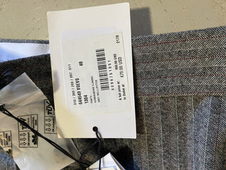 Neu mit Etikett: 950 $ Bottega Veneta Herren-Wollanzughose Grau 32 US/48 Eu