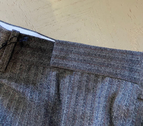 NWT $950 Bottega Veneta Mens Wool Dress Pants Gray 34 US/50 Eu