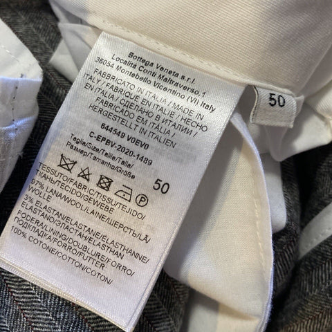 NWT $950 Bottega Veneta Mens Wool Dress Pants Gray 34 US/50 Eu