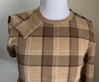 NWT $1495 Ralph Lauren Purple Label Men Crewneck Cashmere Sweater Color Camel XL