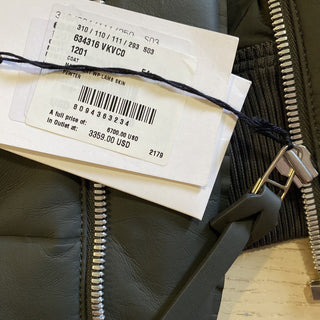 Neu $6700 Bottega Veneta Herren-Leichtlederjackenmantel 44 US/54 Eu