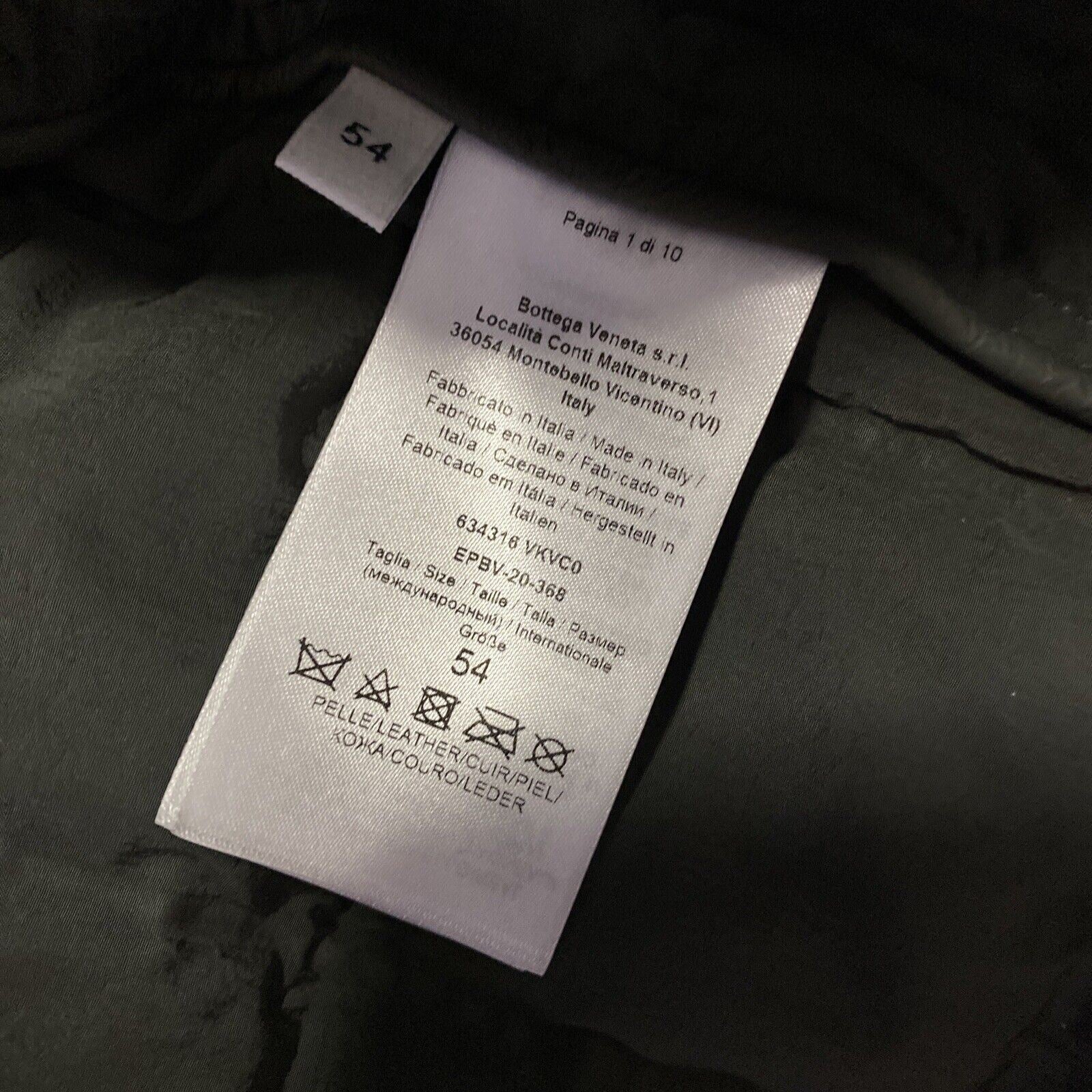 New $6700 Bottega Veneta Men Light Leather Jacket Coat 44 US/54 Eu