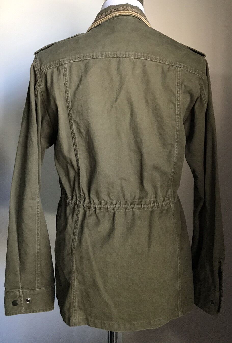 New $2290 Saint Laurent Jacket Coat Green/Kaki 36 US ( 46 Eu ) Italy