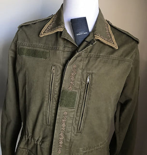 Neu $2290 Saint Laurent Jackenmantel Grün/Kaki 36 US (46 Eu) Italien