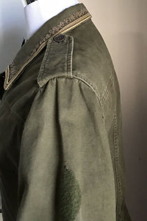 Neu $2290 Saint Laurent Jackenmantel Grün/Kaki 36 US (46 Eu) Italien