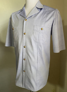 Neues Gucci-Herren-Jeanshemd aus feinem Oxford-Licht, Blau, L US (50 Eu), Italien