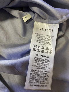 Neues Gucci-Herren-Jeanshemd aus feinem Oxford-Licht, Blau, L US (50 Eu), Italien