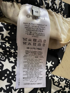 Neu mit Etikett: 1180 $ Gucci Herren Star Drop GG Monogram Short Pents Schwarz/Weiß 32 US/48 Eu