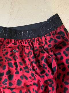 СЗТ $875 Dolce&amp;Gabbana Мужские шорты бордового/черного цвета 30 США/46 ЕС Италия