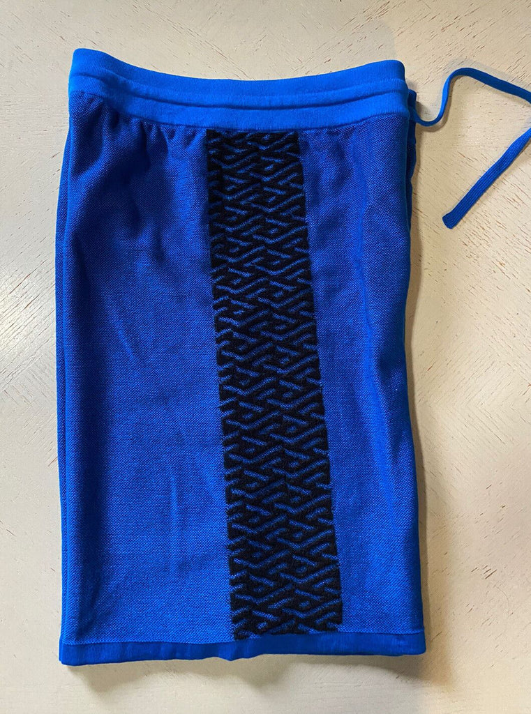 Neu mit Etikett: 725 $ Versace Herren-Shorts, Blau/Schwarz, 34 US/50 Eu, Italien