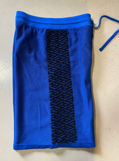Neu mit Etikett: 725 $ Versace Herren-Shorts, Blau/Schwarz, 34 US/50 Eu, Italien