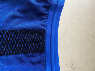Neu mit Etikett: 725 $ Versace Herren-Shorts, Blau/Schwarz, 34 US/50 Eu, Italien