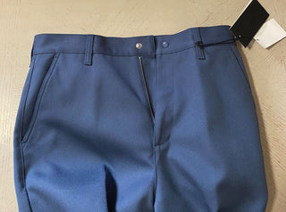 Neu mit Etikett: 1.200 $ Gucci Thunder-Hose aus gefärbtem Polyester-Drill für Herren, Blau, 32 US (48 EU)
