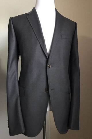 New $3750 Gucci Men’s Suit DK Gray 44R US ( 54R  Eu ) Italy