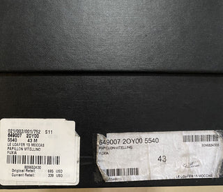 NIB 695 $ Saint Laurent Herren-Wildleder-Loafer Burgund 10 US / 43 Eu Italien