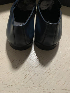 Neu $775 Ermenegildo Zegna Iconic Mokassin-Leder-Loafer-Schuhe MD Blau 11 US