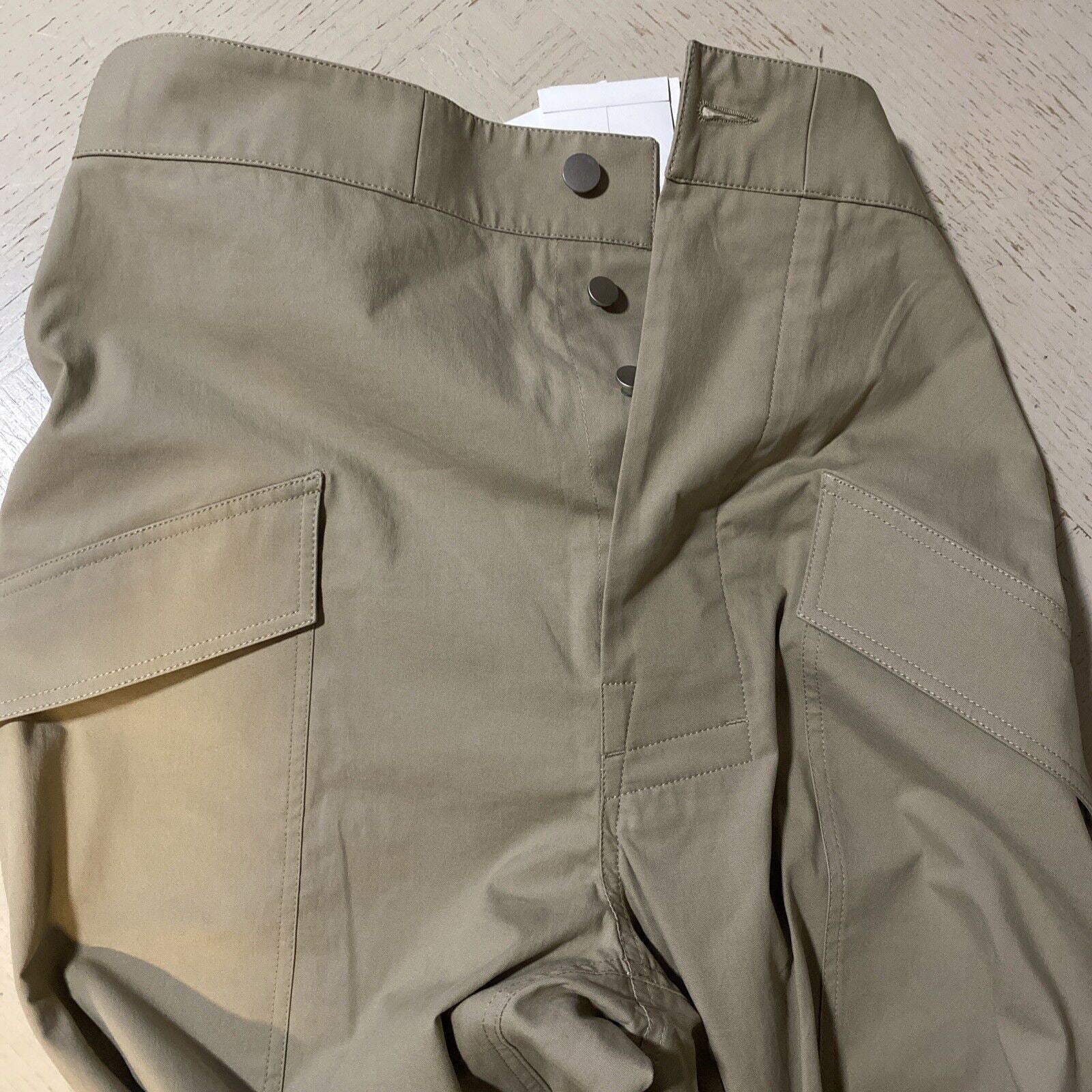 NWT $890 Bottega Veneta Mens Stretch Light Cotton Pants Sand/LT Brown 36 US/52 E