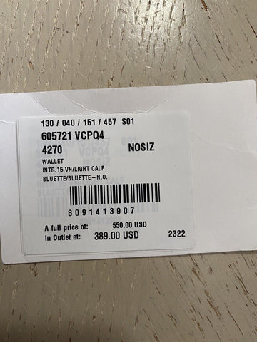 Новый мужской кошелек Bottega Veneta Синий 605721 Италия