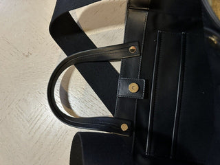 New $1690 TOM FORD Metallic Logo Mini Tote Bag Color Gold/Black Italy