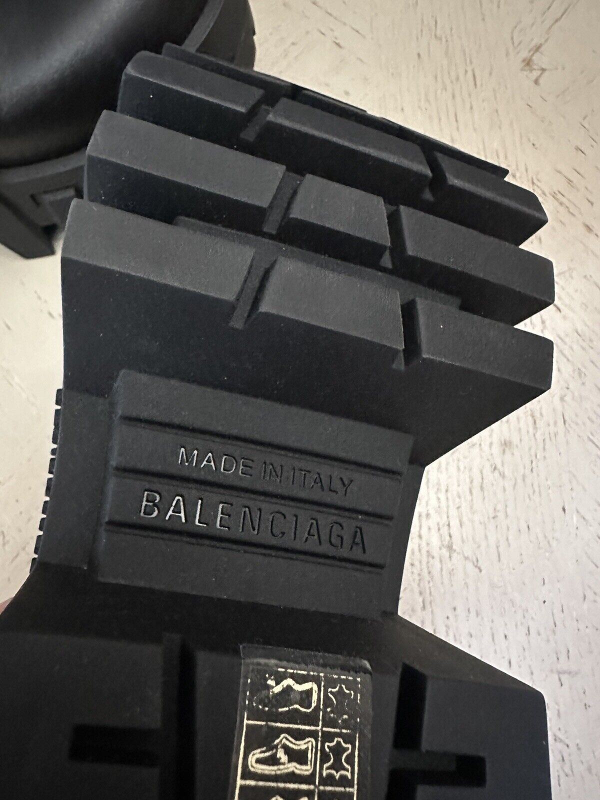 NIB $995 Balenciaga Женские мини-сапоги Bulldozer из телячьей кожи с низким вырезом, черные, 6/36 EU