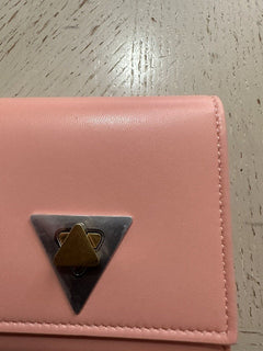 Neu $740 Bottega Veneta Damen Geldbörse Pink-Orange 656830 Italien