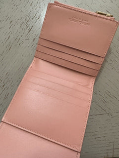 Neu $740 Bottega Veneta Damen Geldbörse Pink-Orange 656830 Italien