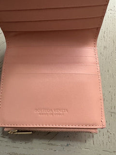 Neu $740 Bottega Veneta Damen Geldbörse Pink-Orange 656830 Italien