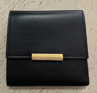 Neu $680 Bottega Veneta Damen Geldbörse Schwarz 578752 Italien