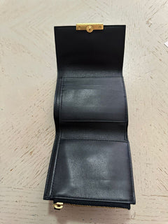 Neu $680 Bottega Veneta Damen Geldbörse Schwarz 578752 Italien