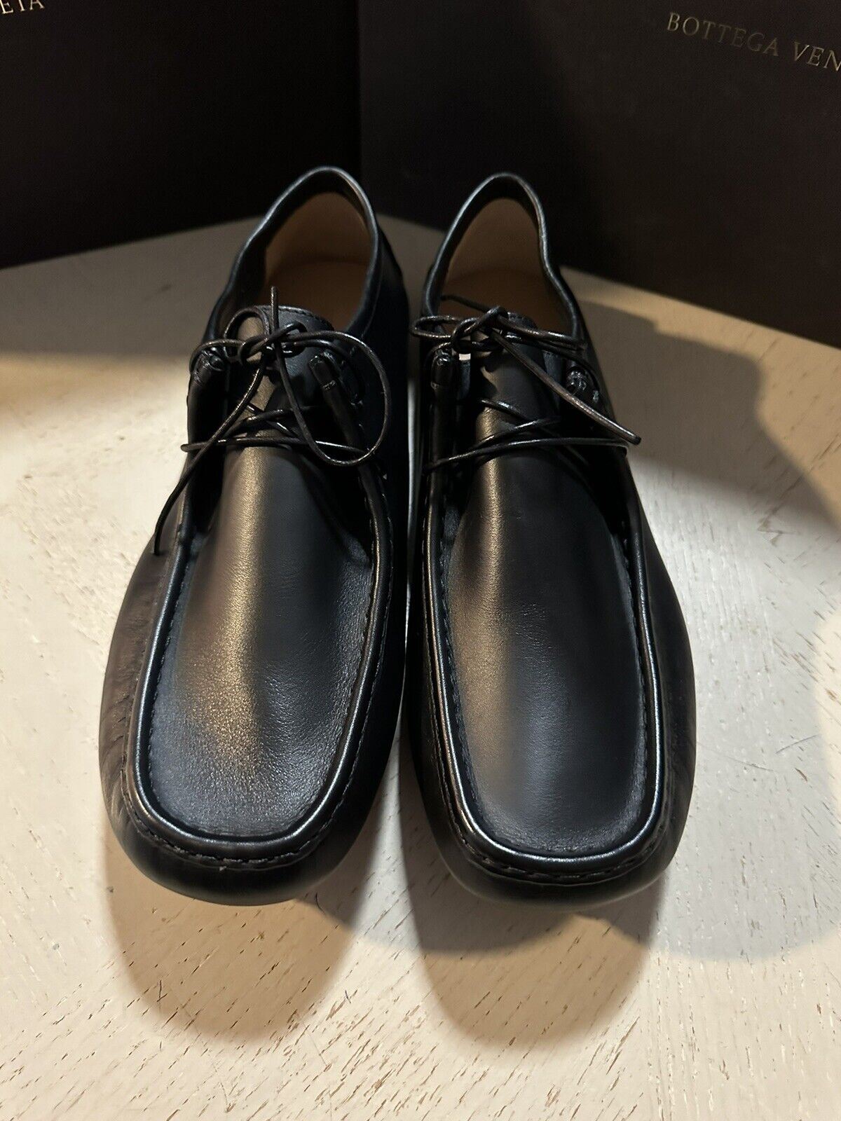 Новые мужские кожаные лоферы Bottega Venetta за 760 долларов, черные 8 US/41 EU