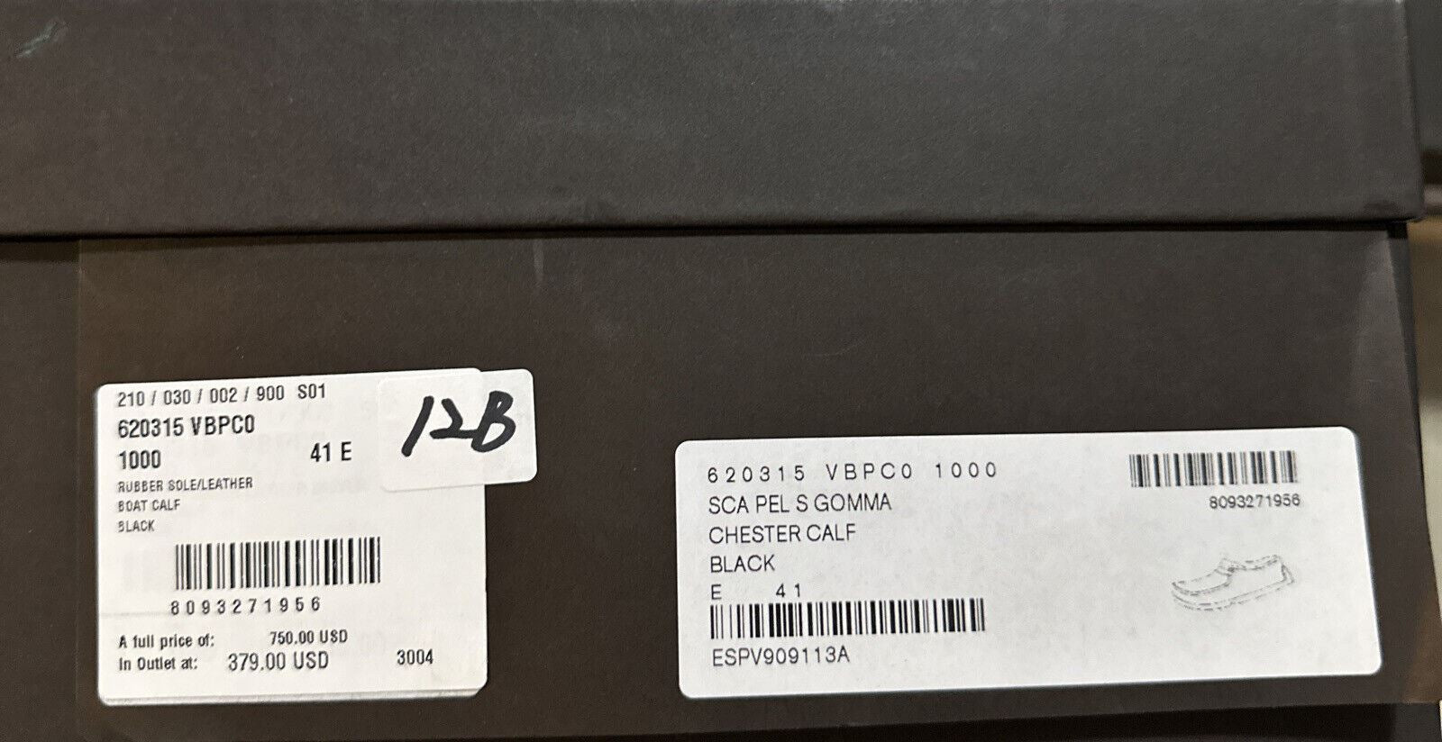 New $760 Bottega Venetta Men Leather Driver Loafers Shoes Black 8 US/41 Eu