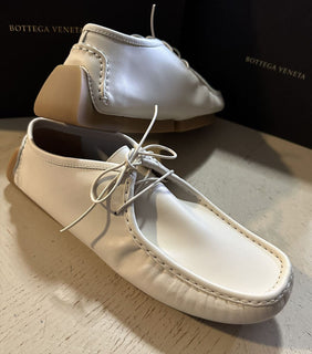 Neue $760 Bottega Venetta Herren Leder Driver Loafers Schuhe Creme 9,5 US/42,5 Eu