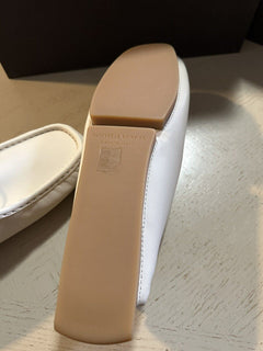 Neue $760 Bottega Venetta Herren Leder Driver Loafers Schuhe Creme 9,5 US/42,5 Eu