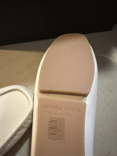 Neue $760 Bottega Venetta Herren Leder Driver Loafers Schuhe Creme 9,5 US/42,5 Eu