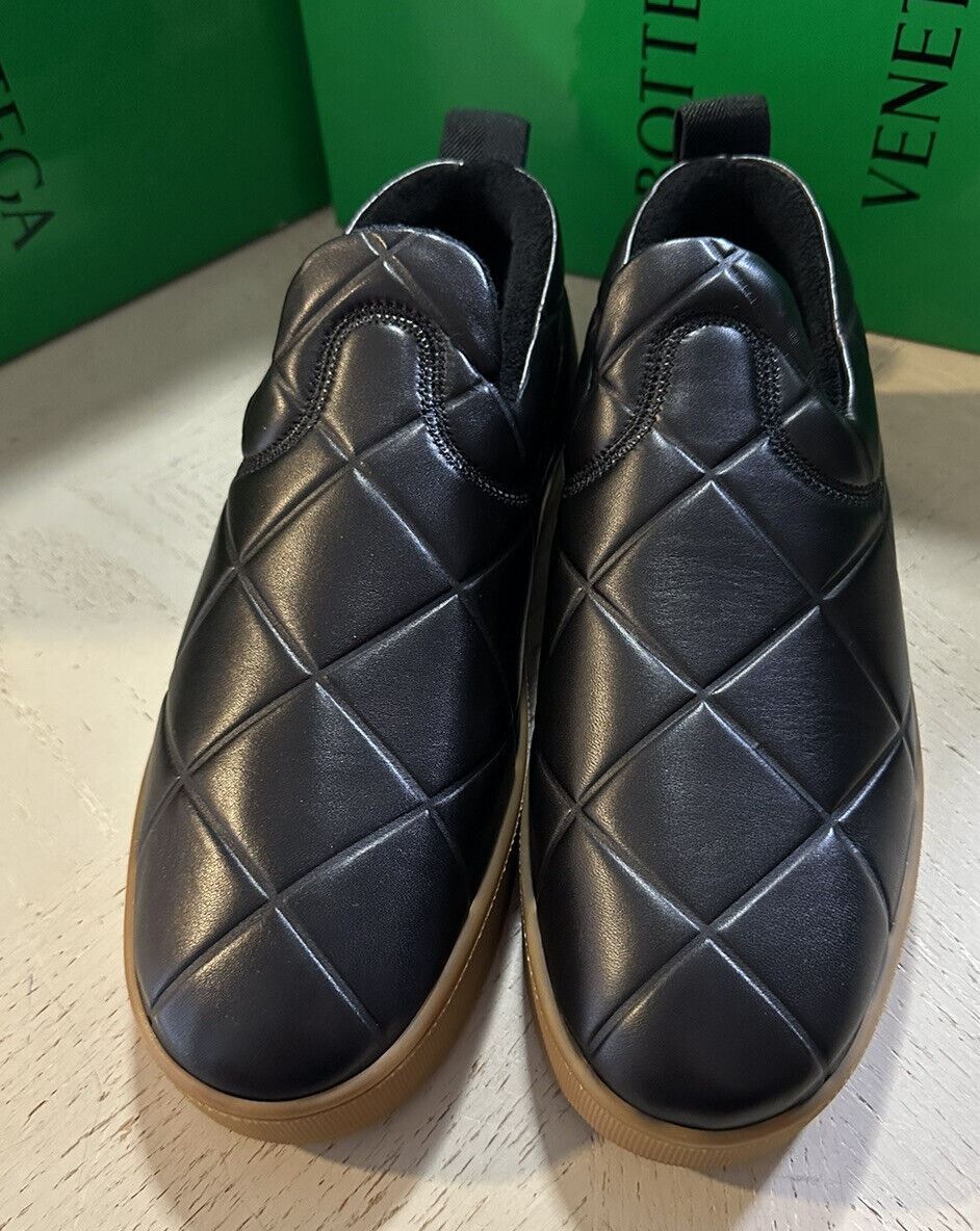 NIB 950 $ Bottega Veneta Herren Leder-Sneaker-Schuhe Schwarz 9 US/42 Eu
