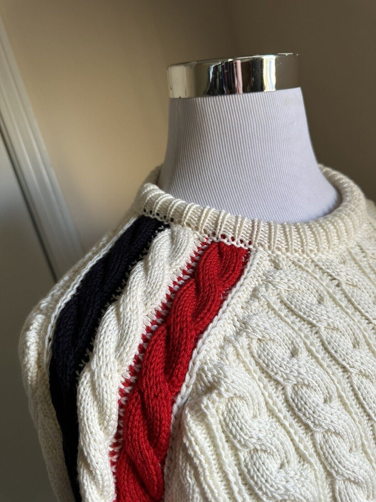 NWT Thom Browne Men Cable Knit Merino Wool Sweater White Size S ( 1 ) Ireland