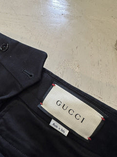 NWT $1150 Gucci Men’s Cotton Pants Color Navy Size 28 US Italy