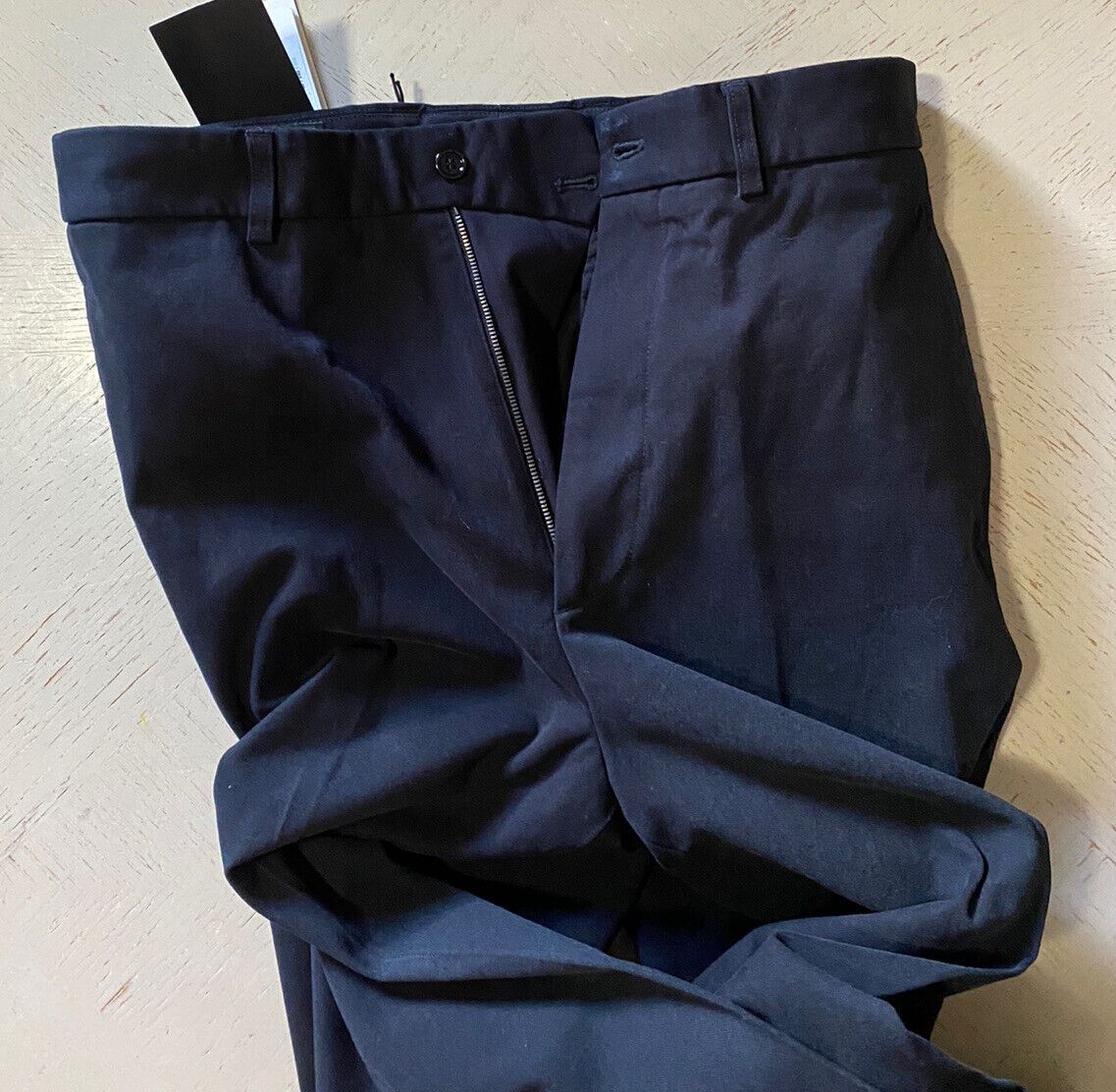 Neu mit Etikett: 1150 $ Gucci Herren-Baumwollhose, Farbe Marineblau, Größe 28, US-Italien