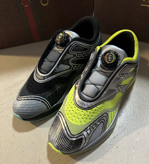 Neue Gucci Damen Ultrapace Two-Tone Sneakers Schuhe Schwarz/Gelb 6,5 US/36,5 Eu