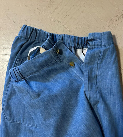 Новый мужской комплект из потертых джинсовых шорт и рубашки Gucci за 1980 долларов США, синий цвет 40 США/50 ЕС