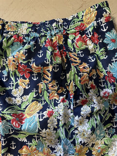 Neu mit Etikett: 850 $ Gucci Herren Hawaian Anchors On Muslin Short Pants Blau/Multi 36 US/52 E