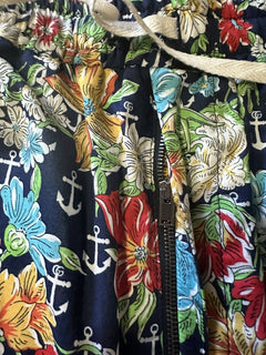 Neu mit Etikett: 850 $ Gucci Herren Hawaian Anchors On Muslin Short Pants Blau/Multi 36 US/52 E